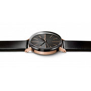  Shop Authentic Calvin Klein Boost Black Dial Black Leather Strap Watch for Men - K7Y21TCZ - Luxxuri