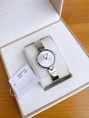  Shop Authentic Calvin Klein Authentic White Dial Silver Steel Strap Watch for Women - K8G23146 - Luxxuri