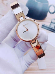  Shop Authentic Calvin Klein Authentic Silver Dial Gold Steel Strap Watch for Women - K8G23546 - Luxxuri