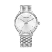  Shop Authentic Calvin Klein White Dial Silver Mesh Bracelet Watch for Women - K8M21126 - Luxxuri