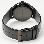  Shop Authentic Calvin Klein High Noon Quartz Black Dial Black Leather Strap Watch for Men - K8M214CB - Luxxuri