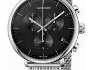  Shop Authentic Calvin Klein High Noon Chronograph Black Dial Silver Mesh Bracelet Watch for Men - K8M27121 - Luxxuri