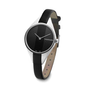  Shop Authentic Calvin Klein Rebel Black Grey Dial Black Leather Strap Watch for Women - K8P231C1 - Luxxuri