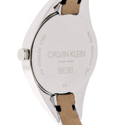  Shop Authentic Calvin Klein Rebel White Dial White Leather Strap Watch for Women - K8P231L6 - Luxxuri