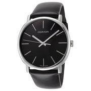  Shop Authentic Calvin Klein Posh Black Dial Black Leather Strap Watch for Men - K8Q311C1 - Luxxuri