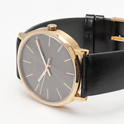  Shop Authentic Calvin Klein Posh Black Dial Black Leather Strap Watch for Men - K8Q316C3 - Luxxuri