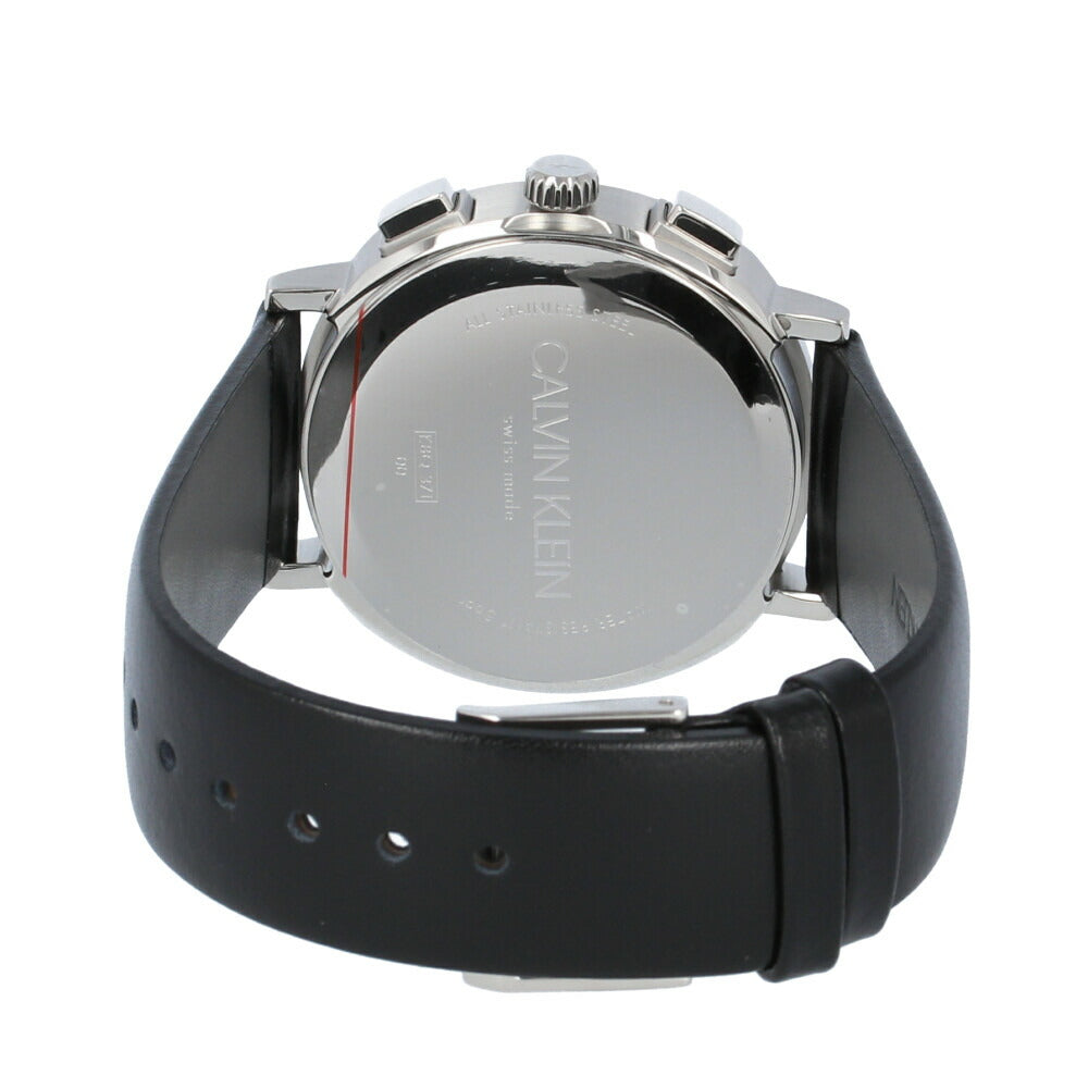  Shop Authentic Calvin Klein Posh Silver Dial Black Leather Strap Watch for Men - K8Q371C6 - Luxxuri
