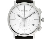 Shop Authentic Calvin Klein Posh Silver Dial Black Leather Strap Watch for Men - K8Q371C6 - Luxxuri
