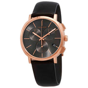  Shop Authentic Calvin Klein Posh Grey Dial Black Leather Strap Watch for Men - K8Q376C3 - Luxxuri