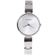  Shop Authentic Calvin Klein Wavy Silver Dial Silver Steel Strap Watch for Women - K9U23146 - Luxxuri