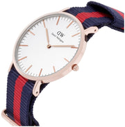  Shop Authentic Daniel Wellington Classic Oxford White Dial Two Tone NATO Strap Watch For Women - DW00100029 - Luxxuri