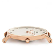  Shop Authentic Daniel Wellington Classy St Mawes White Dial Brown Leather Strap Watch For Women - DW00100075 - Luxxuri