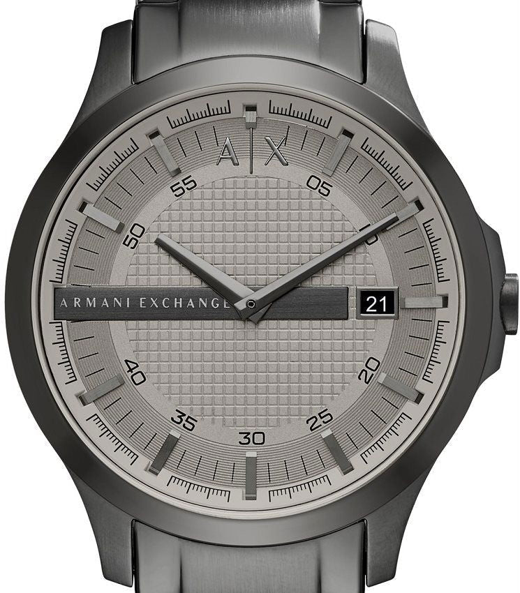  Shop Authentic Armani Exchange Hampton Chronograph Grey Dial Grey Steel Strap Watch For Men - AX2194 - Luxxuri
