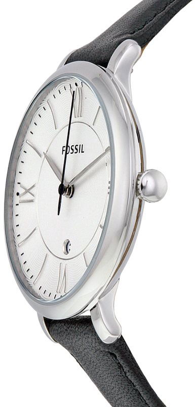  Shop Authentic Fossil Jacqueline Quartz White Dial Black Leather Strap Watch for Women - ES3972 - Luxxuri