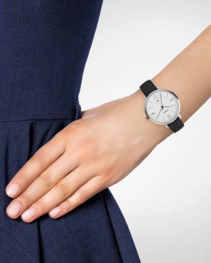  Shop Authentic Fossil Jacqueline Quartz White Dial Black Leather Strap Watch for Women - ES3972 - Luxxuri