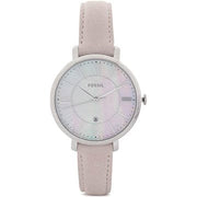  Shop Authentic Fossil Jacqueline Blush Mother of Pearl Dial Pink Leather Strap Watch for Women - ES4151 - Luxxuri