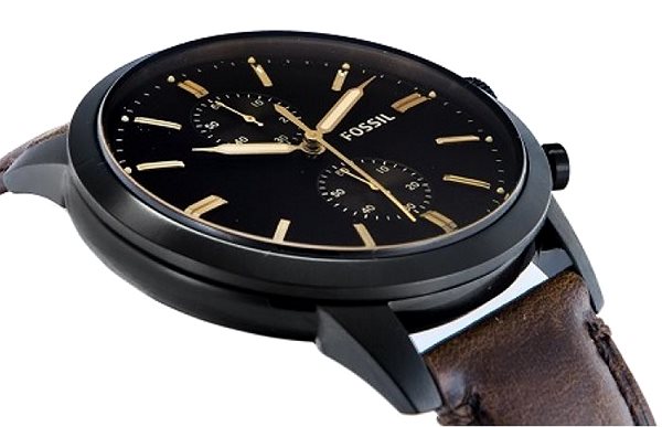  Shop Authentic Fossil Townsman Chronograph Black Dial Brown Leather Strap Watch for Men - FS5437 - Luxxuri