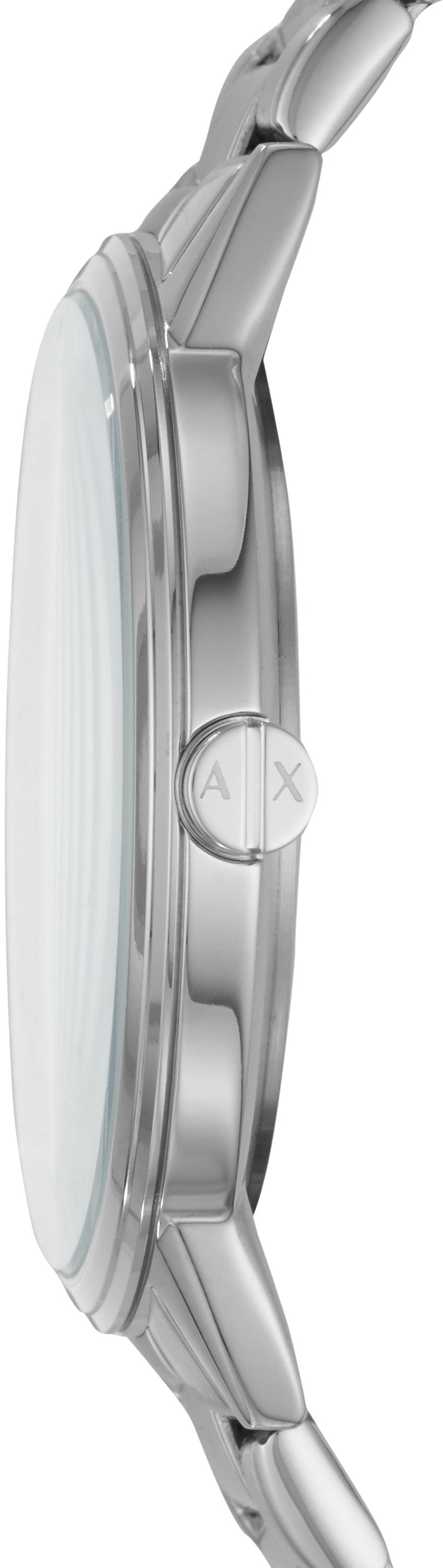 Shop Authentic Armani Exchange Cayde Analog Black Dial Silver Steel Strap Watch For Men - AX2700 - Luxxuri