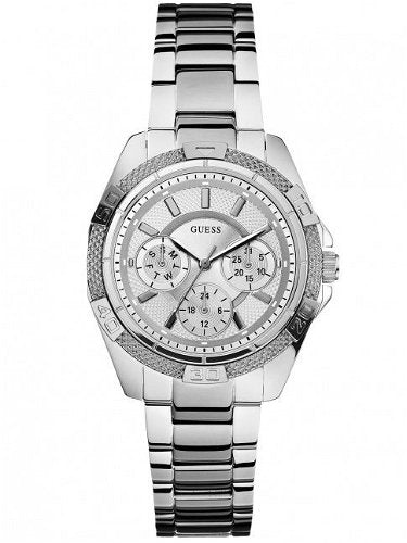  Shop Authentic Guess Mini Phantom Silver Dial Silver Steel Strap Watch for Women - W0235L1 - Luxxuri