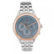  Shop Authentic Tommy Hilfiger Ari Diamonds Blue Dial Silver Steel Strap Watch for Women - 1781976 - Luxxuri