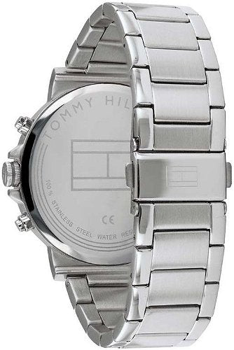  Shop Authentic Tommy Hilfiger Chronograph Grey Dial Silver Steel Strap Watch for Men - 1710382 - Luxxuri
