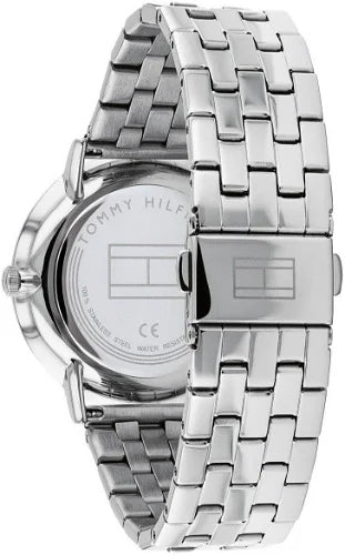  Shop Authentic Tommy Hilfiger Jenna Quartz White Dial Silver Steel Strap Watch for Women - 1782068 - Luxxuri