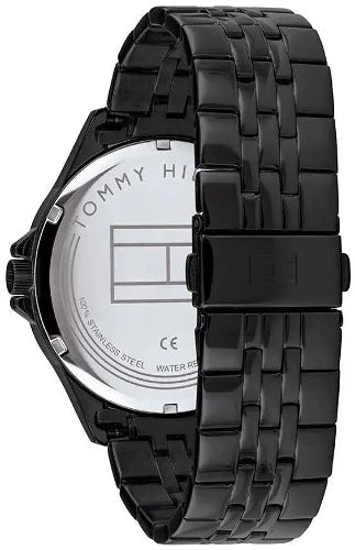  Shop Authentic Tommy Hilfiger Shawn Quartz Black Dial Black Steel Strap Watch for Men - 1791611 - Luxxuri