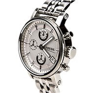  Shop Authentic Fossil Boyfriend Chronograph Silver Dial Silver Steel Strap Watch for Women - ES2198 - Luxxuri
