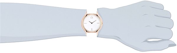  Shop Authentic Calvin Klein Skirt White Dial White Leather Strap Watch for Women - K2U236K6 - Luxxuri