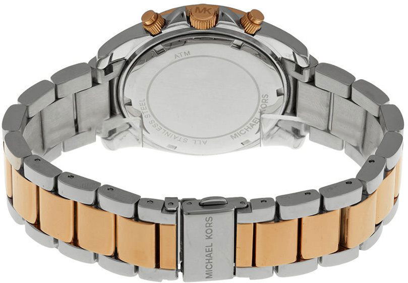  Shop Authentic Michael Kors Blair Chronograph Black Dial Two Tone Steel Strap Watch For Women - MK6093 - Luxxuri