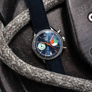  Shop Authentic Tag Heuer Carrera Skipper Automatic Chronograph Blue Dial Blue Nylon Strap Watch for Men - CBS2213.FN6002 - Luxxuri