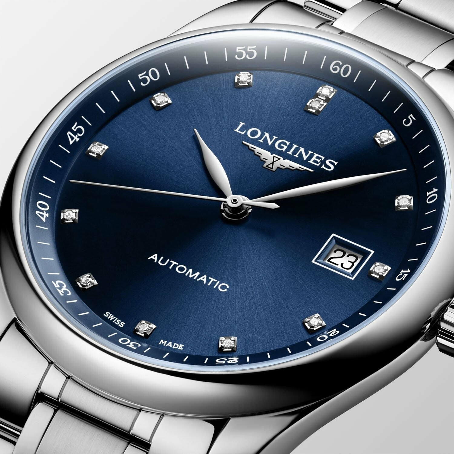  Shop Authentic Longines Master Collection Automatic 40mm Blue Dial Silver Steel Strap Watch for Men - L2.793.4.97.6 - Luxxuri