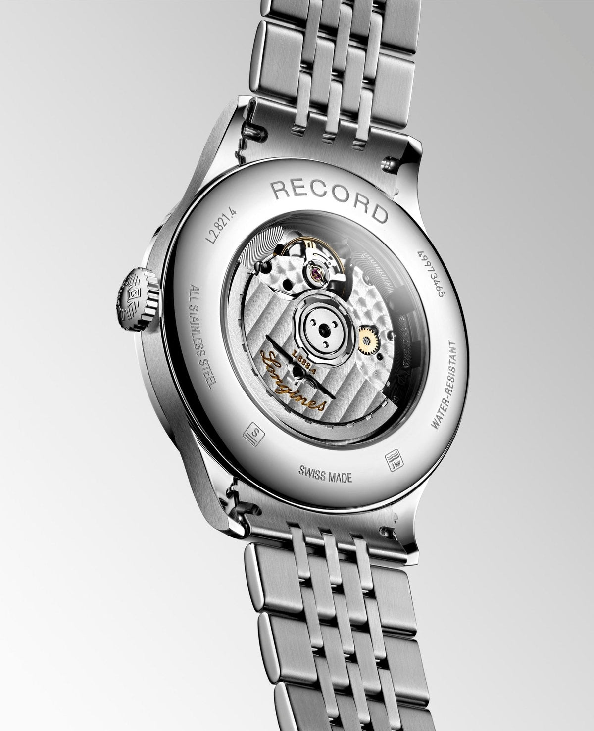  Shop Authentic Longines Record Automatic Stainless Steel 40mm Watch for Men - L2.821.4.11.6 - Luxxuri