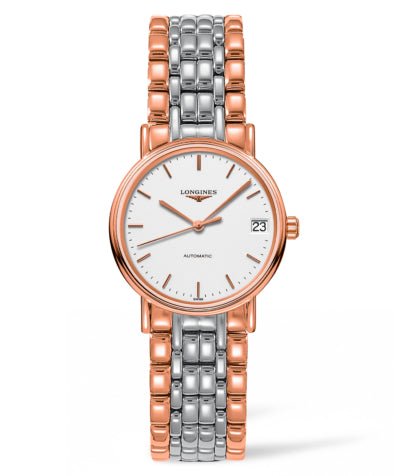  Shop Authentic Longines Presence 38.5mm Automatic White Dial Two Tone Steel Strap Watch for Men - L4.921.1.12.7 - Luxxuri
