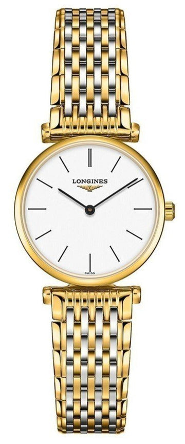  Shop Authentic Longines La Grande Classique White Dial Two Tone Mesh Bracelet Watch for Women - L4.209.2.12.7 - Luxxuri