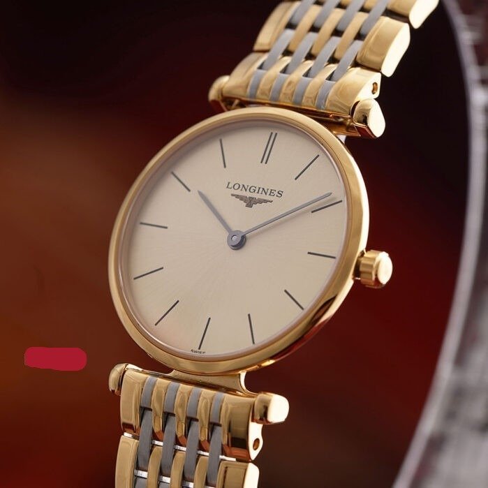  Shop Authentic Longines La Grande Classique Quartz Gold Dial Two Tone Mesh Bracelet Watch for Women - L4.209.2.32.7 - Luxxuri