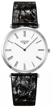  Shop Authentic Longines La Grande Classique De Longines White Dial Black Leather Strap Watch for Women - L4.755.4.11.2 - Luxxuri