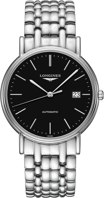  Shop Authentic Longines Presence 38.5mm Automatic Stainless Steel Watch for Men - L4.921.4.52.6 - Luxxuri