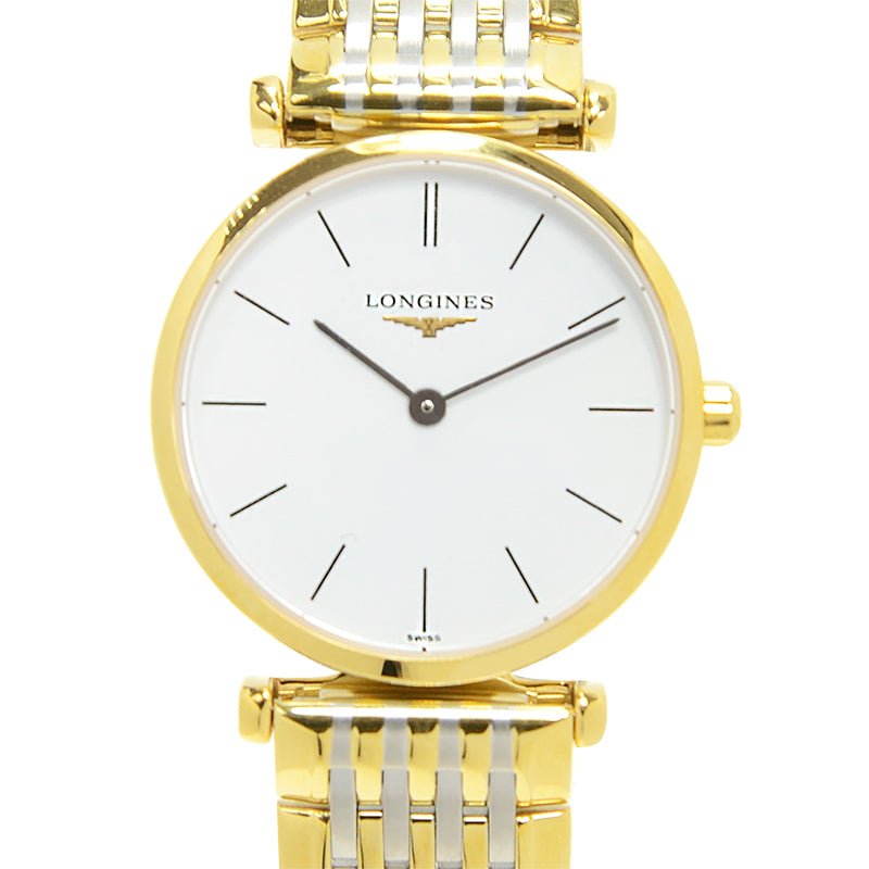  Shop Authentic Longines La Grande Classique White Dial Two Tone Mesh Bracelet Watch for Women - L4.209.2.12.7 - Luxxuri