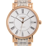  Shop Authentic Longines Presence 38.5mm Automatic White Dial Two Tone Steel Strap Watch for Men - L4.921.1.11.7 - Luxxuri