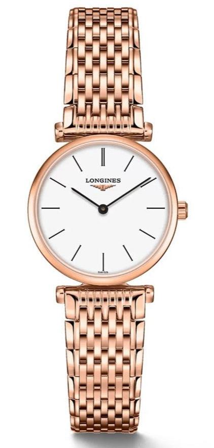  Shop Authentic Longines La Grande Classique White Dial Rose Gold Mesh Bracelet Watch for Women - L4.209.1.92.8 - Luxxuri