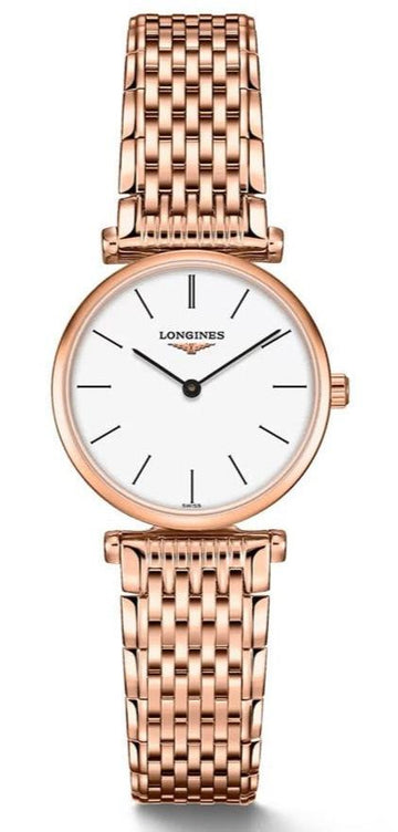  Shop Authentic Longines La Grande Classique White Dial Rose Gold Mesh Bracelet Watch for Women - L4.209.1.92.8 - Luxxuri