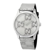  Shop Authentic Gucci G Timeless Quartz Grey Dial Grey Leather Strap Watch For Men - YA1264058 - Luxxuri