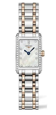  Shop Authentic Longines Dolcevita Diamonds Mother of Pearl White Dial Two Tone Steel Strap Watch for Women - L5.258.5.89.7 - Luxxuri
