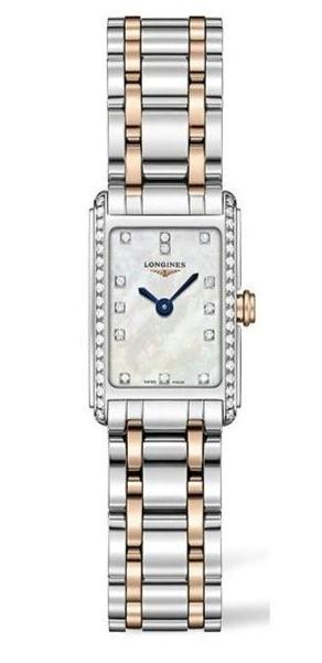  Shop Authentic Longines Dolcevita Diamonds Mother of Pearl White Dial Two Tone Steel Strap Watch for Women - L5.258.5.89.7 - Luxxuri