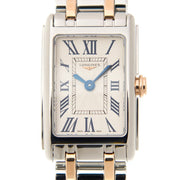  Shop Authentic Longines Dolcevita 18K Gold Silver Dial Two Tone Steel Strap Watch for Women - L5.258.5.71.7 - Luxxuri