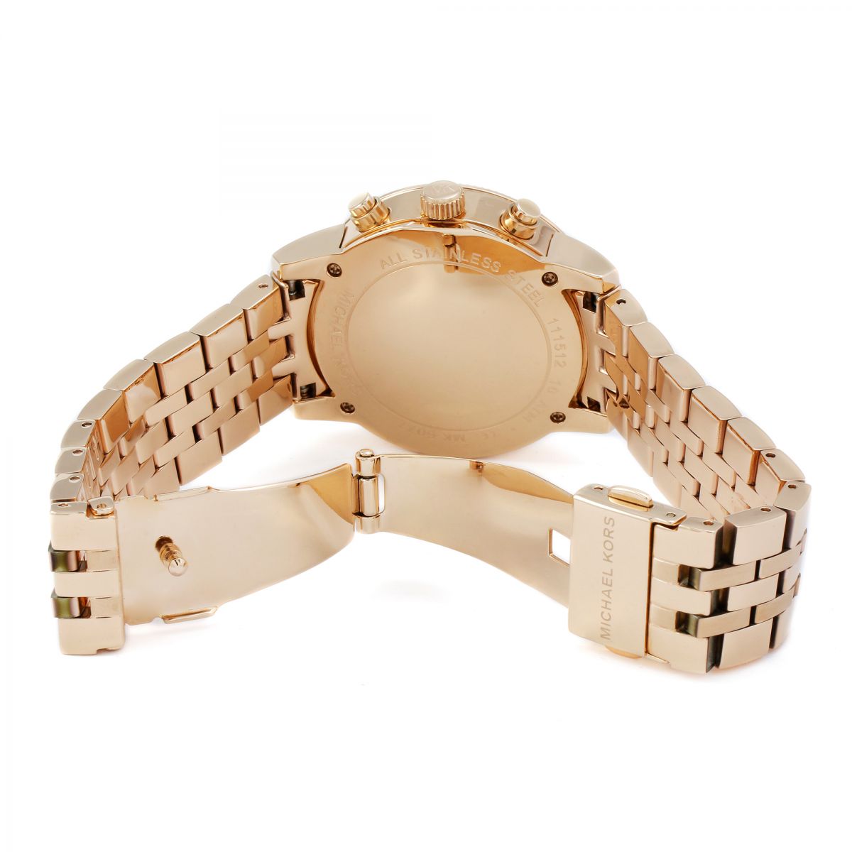  Shop Authentic Michael Kors Ritz Chronograph Rose Gold Dial Rose Gold Steel Strap Watch for Women - MK6077 - Luxxuri