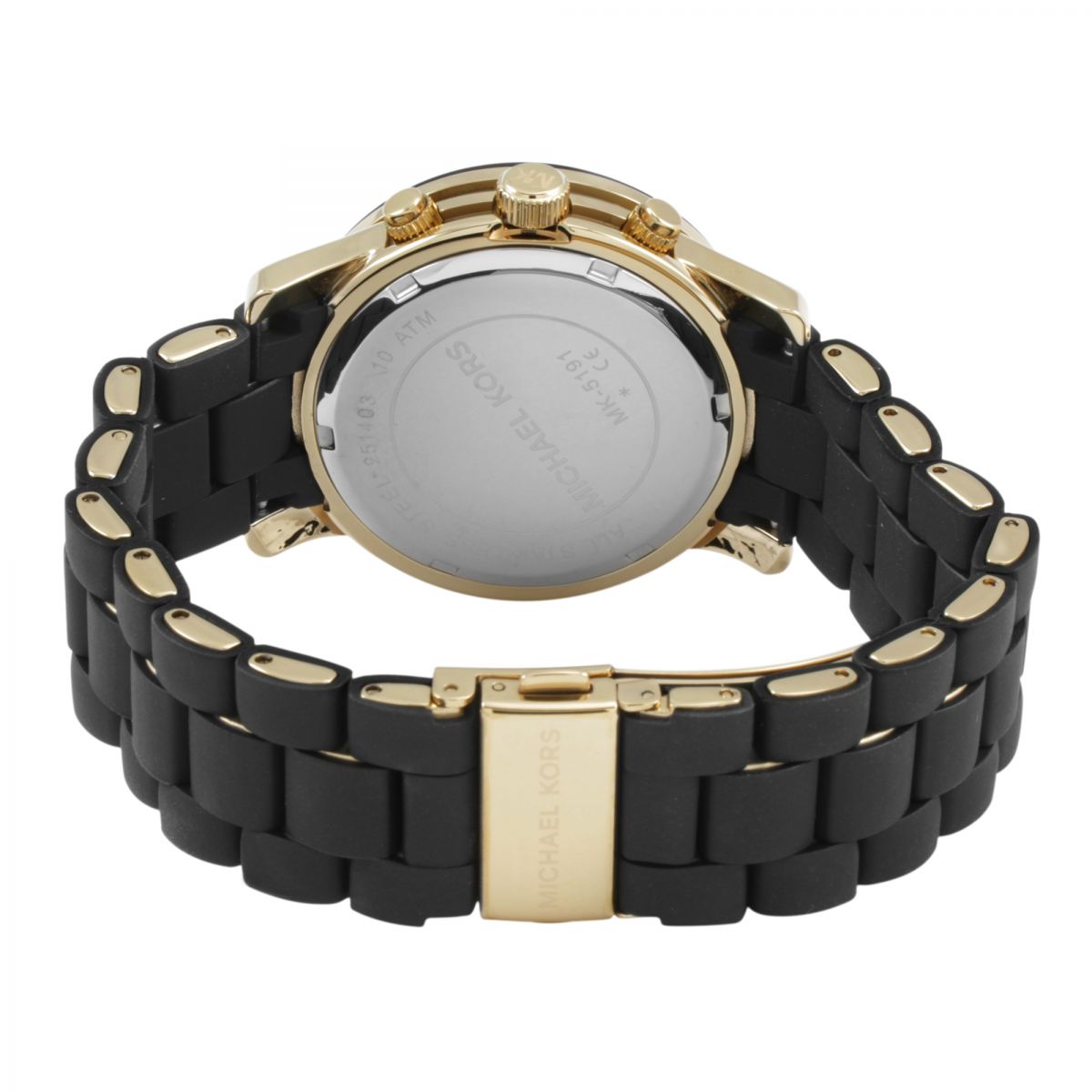  Shop Authentic Michael Kors Runway Black Dial Black Silicone Strap Watch for Women - MK5191 - Luxxuri