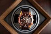  Shop Authentic Hugo Boss Rafale Chronograph Brown Dial Brown Leather Strap Watch For Men - 1513392 - Luxxuri