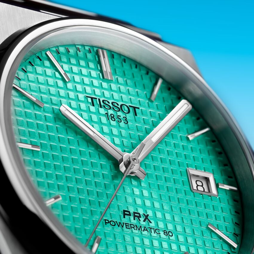  Shop Authentic Tissot PRX Powermatic 80 Light Green Dial Silver Steel Strap Watch for Men - T137.207.11.091.01 - Luxxuri